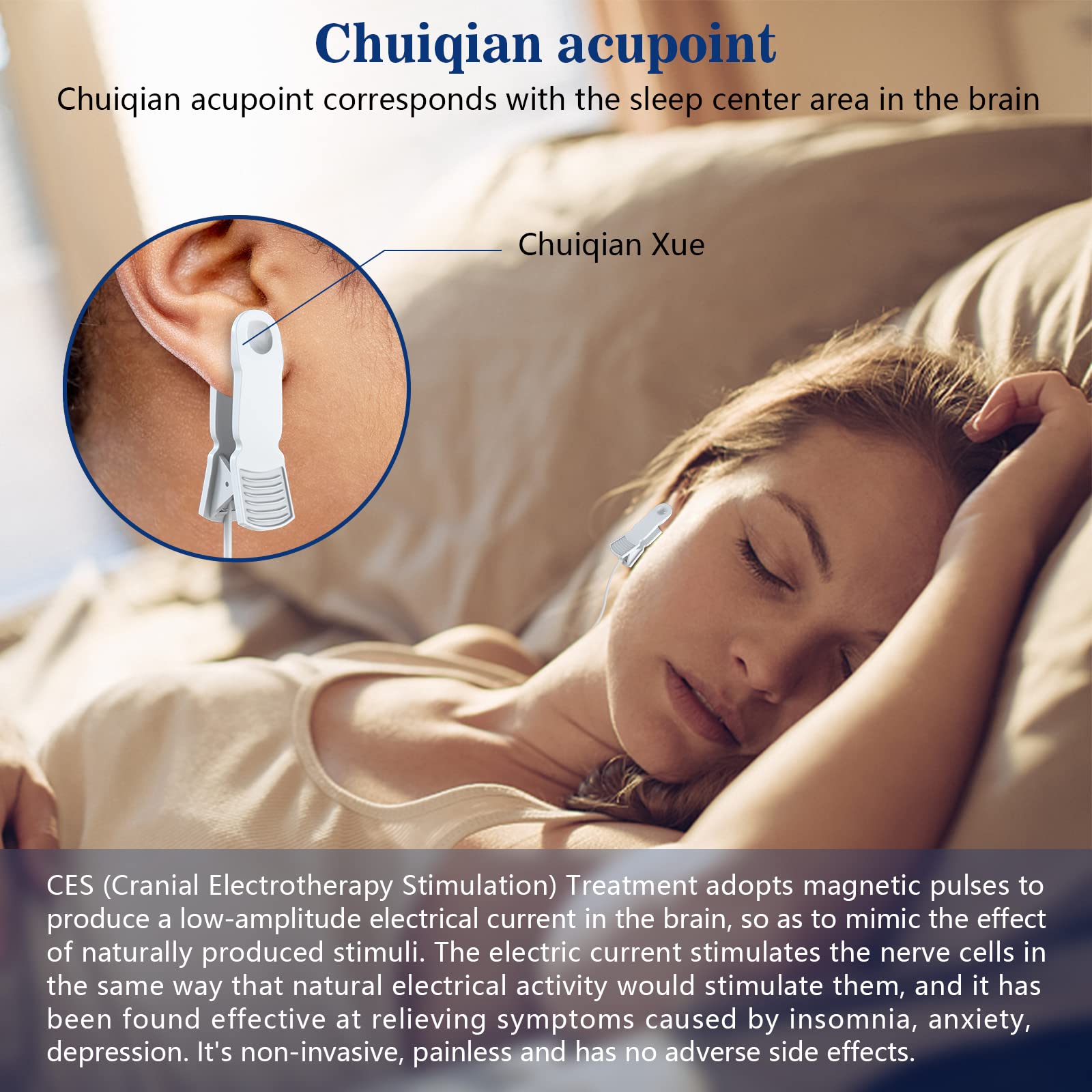 KTS Sleep Aid Device for Insomnia, CES 2.0 New Model, Cranial